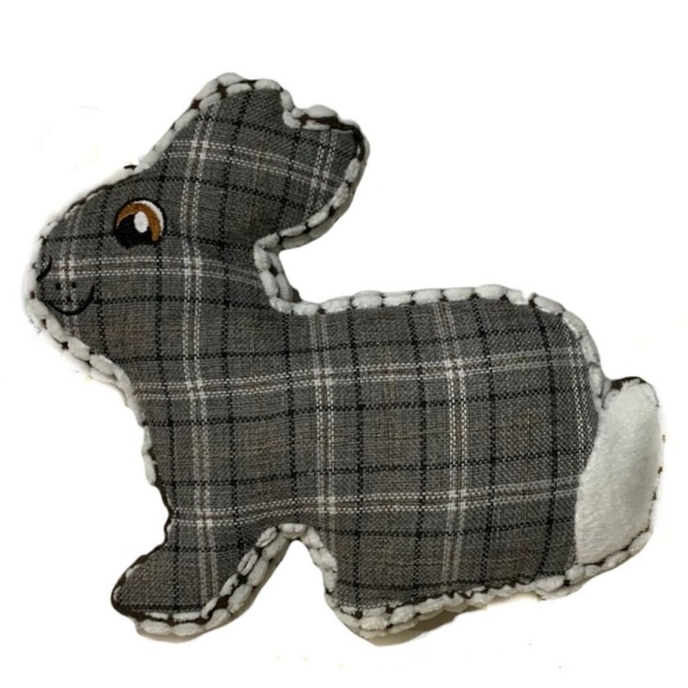 Dog Toss Toy European Home Bunny Rabbit Grey White Country Farmhouse Pla…